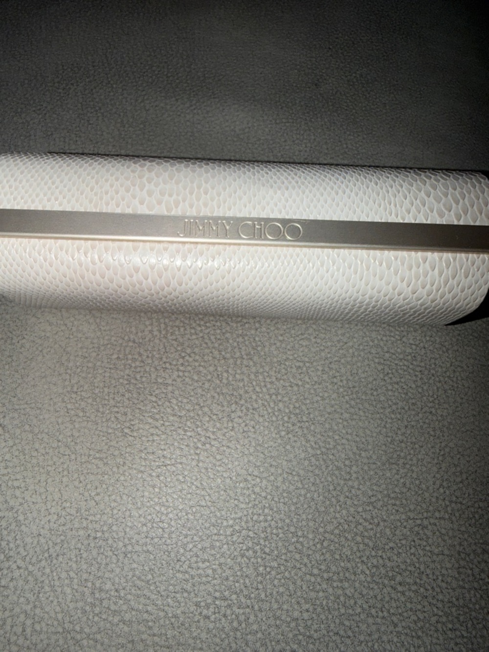 Jimmy Choo Eye glass case snakeskin print